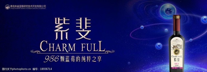蓝莓酒海报图片