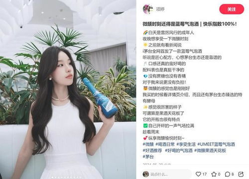 umeet蓝莓气泡酒销售火热,成酒水专营店 明星商品